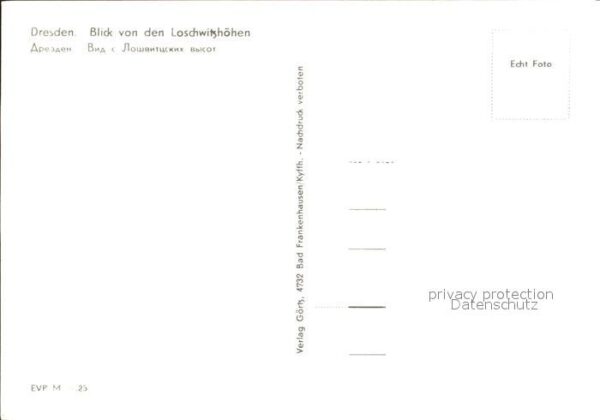 Dresden Blick von den Loschwitzhöhen – Bild 2