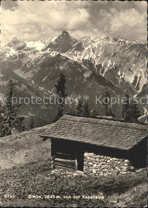 Zimba Raetikon Blick von der Kapellalpe
