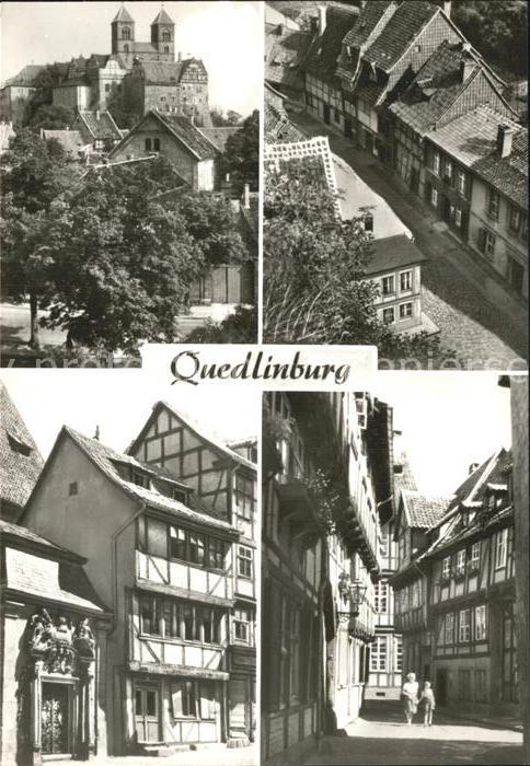 Quedlinburg Schloss Strassenpartien
