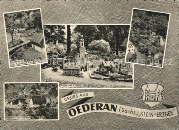 Oederan Zechenhaus Cunersdorf Kirche Teilansich