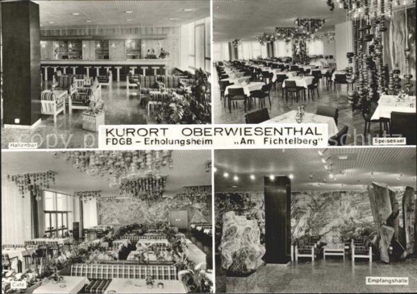 Oberwiesenthal Erzgebirge FDGB Heim Am Fichtelberg Hallenbar Spei