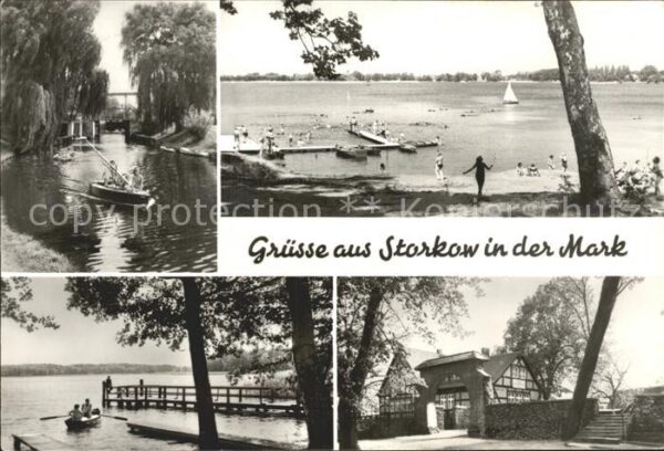 Storkow Mark Schleuse Storkower See Karlslust Eingan