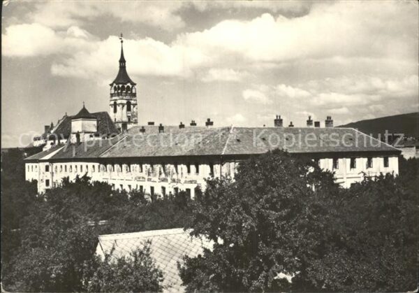 Lipnik nad Becvou Byvaly klaster v pozadi zamek