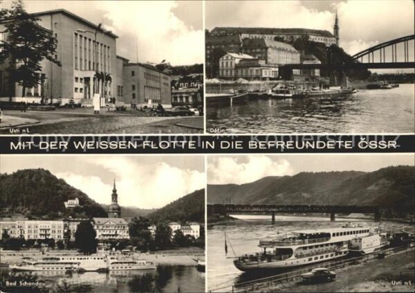Usti nad Labem Mit der Weissen Flotte in die CSSR Gesc