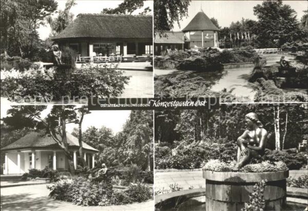 Kuehlungsborn Ostseebad Park Pavillon Brunnenfigur