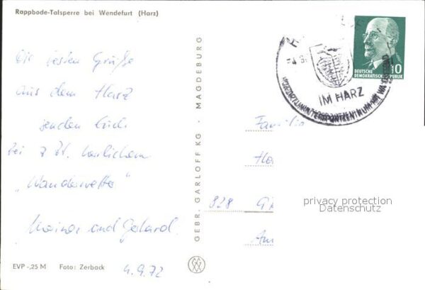 Wendefurth Rappbode Talsperre – Bild 2