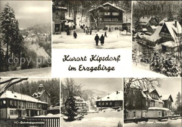 Kipsdorf Teilansichten HO Bahnhofsgaststätte HO