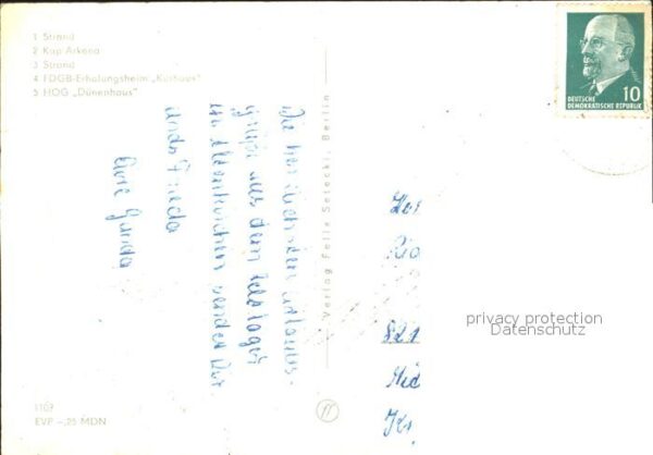 Breege Ruegen Strand Kap Arkona FDGB Erholungsheim Ku – Bild 2