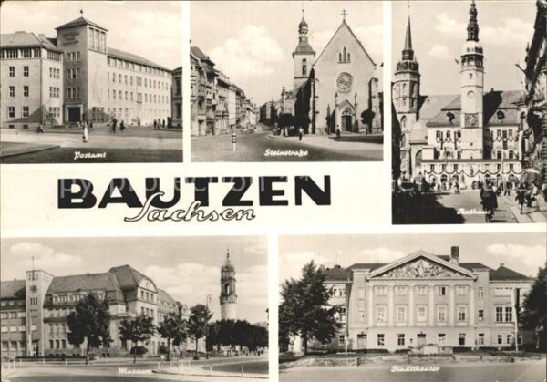 Bautzen Postamt Steinstr Rathaus Museum Stadtth