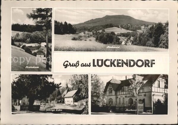 Lueckendorf Kretscham Hochwald 1500jährige Eiche Ku