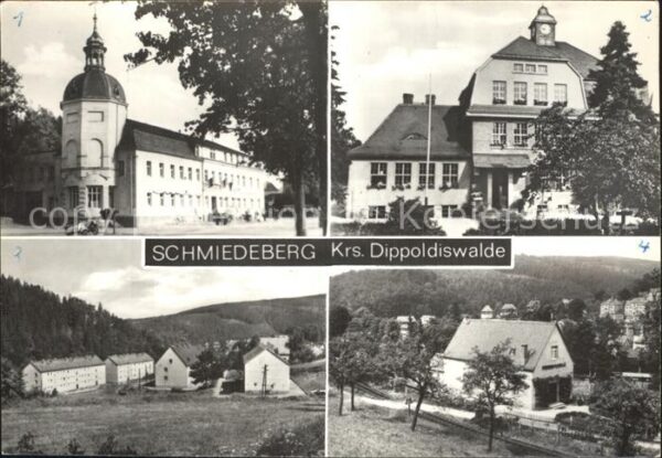 Schmiedeberg  Dippoldiswalde Gaststätte Schule Brandweg Friedenskape