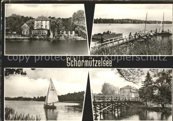Scharmuetzelsee Gaststätte Bootssteg Segeln Seebrücke