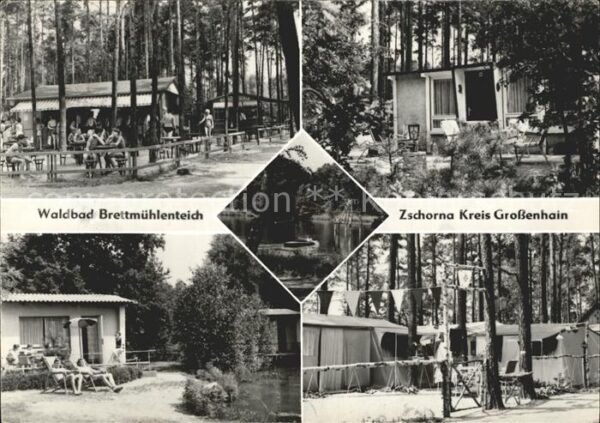 Zschorna Grossenhain Waldbad Brettmühlenteich Camping