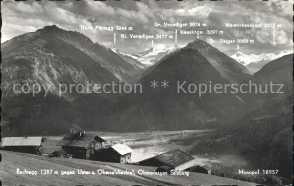Neukirchen Grossvenediger Panorama gegen Unter und Obersulzbachta
