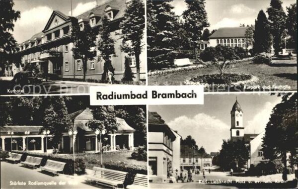 Bad Brambach Kurhotel Kurpark Festhalle Karl Liebkne