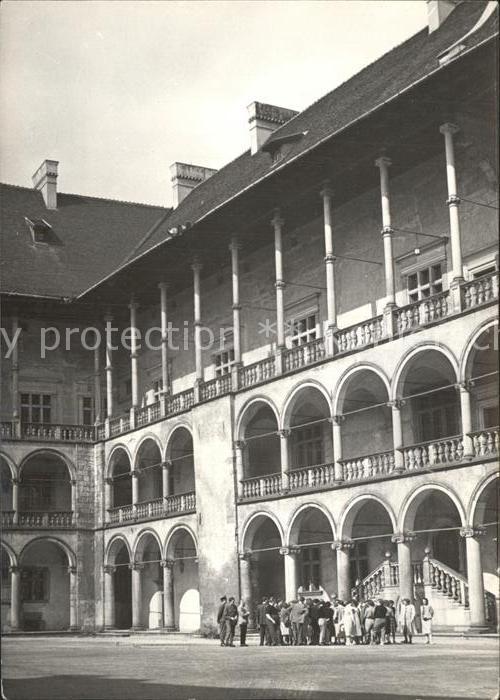 Krakow Krakau Wawel renesansowy dziedziniec arkadowy