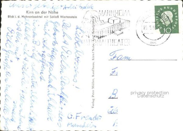 Kirn Nahe Hahnenbachtal mit Schloss Wartenstein – Bild 2