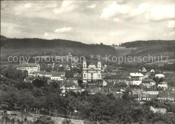 Sternberg Maehren Ortsansicht mit Kirche