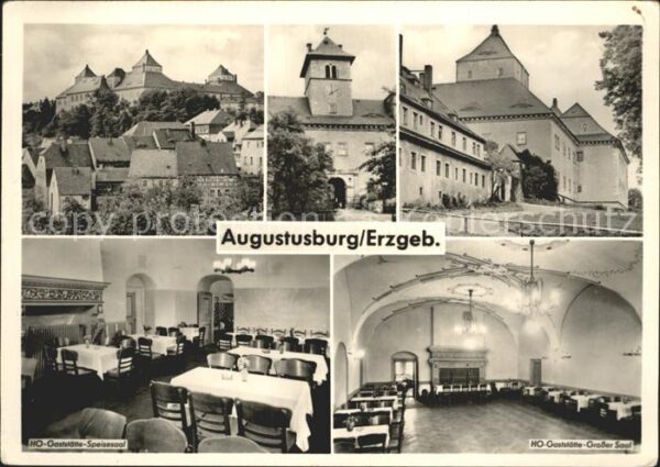 Augustusburg Schloss HO Gaststätte Speisesaal Grosse
