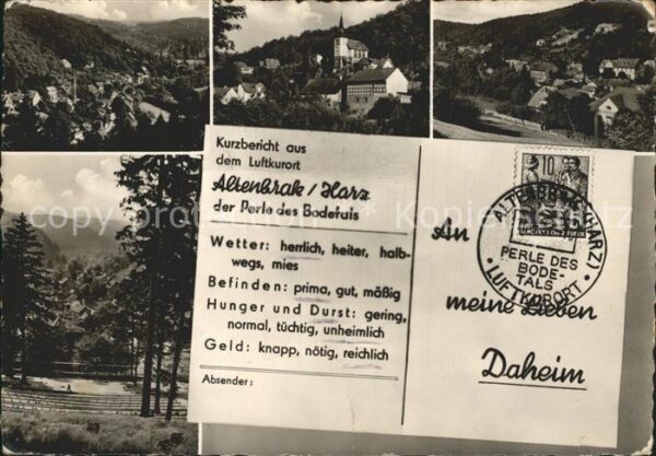 Altenbrak Harz Teilansichten Luftkurort Perle des Bode
