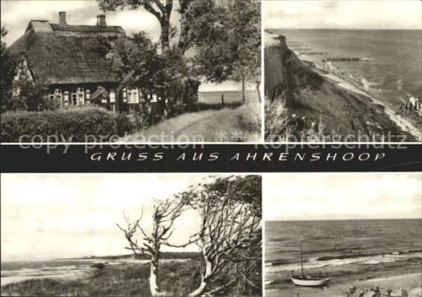 Ahrenshoop Ostseebad Reetdachhaus Steilküste Strand
