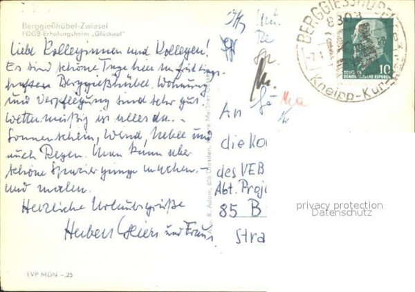 Berggiesshuebel FDGB Erholungsheim Glückauf – Bild 2