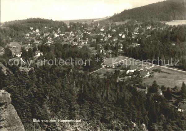 Jonsdorf Panorama Blick von den Nonnenfelsen Zit
