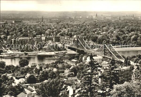 Dresden Panorama Blick von den Loschwitzhöhen B