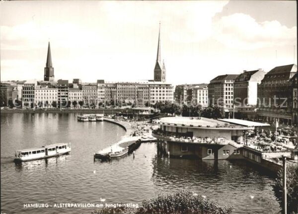 Hamburg Alsterpavillon am Jungfernstieg