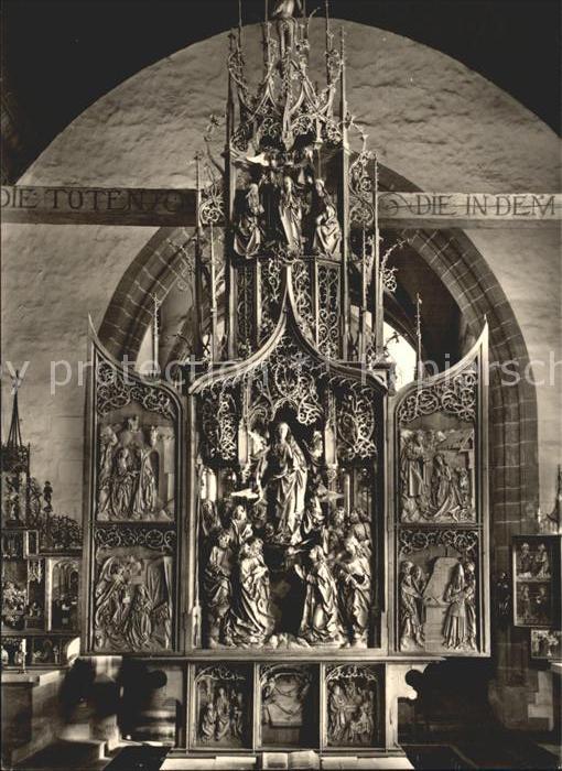 Creglingen Marienaltar von Tilmann Riemenschneider