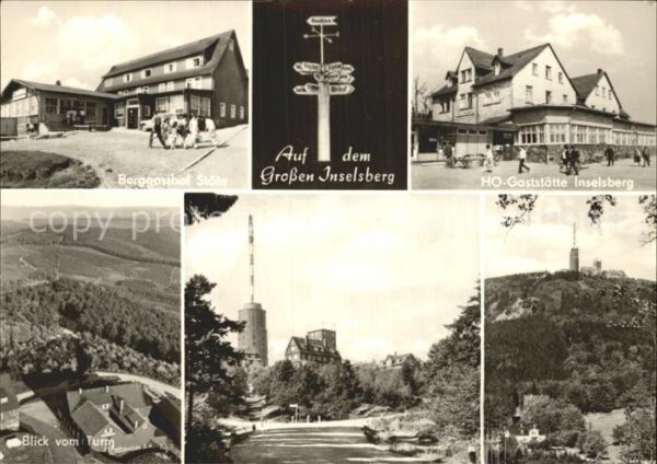 Grosser Inselsberg Berggasthof Stöhr HO Gaststätte Sender