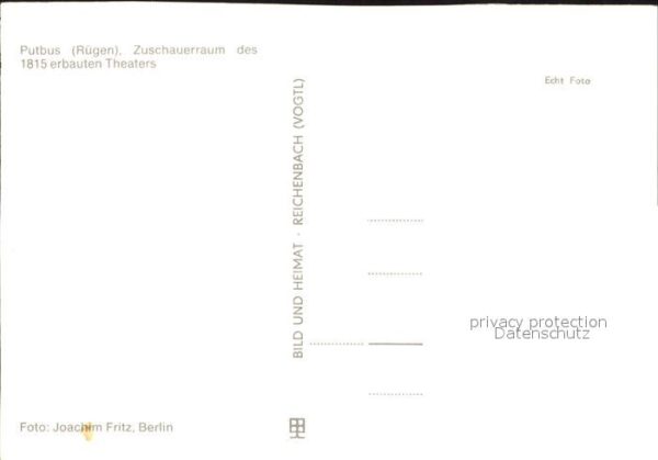 Putbus Ruegen Zuschauerraum des Theaters erbaut 1815 – Bild 2