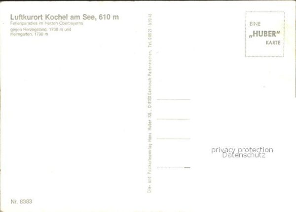 Kochel See Ortspartie an der Kirche gegen Herzogst – Bild 2