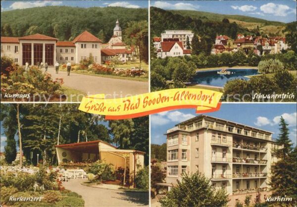 Allendorf Bad Sooden Kurhaus Schwanenteich Kurkonzert Kurhei