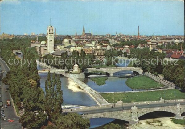Muenchen Isar Brücke Deutsches Museum