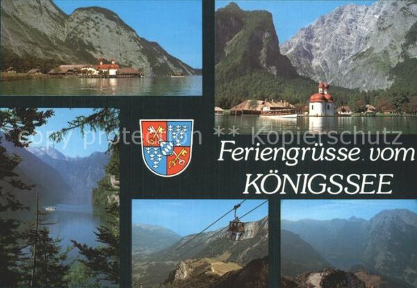 St Bartholomae Partie am Königssee Alpenpanorama Jenne