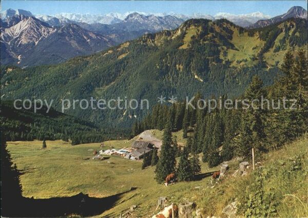Schliersee Blick vom Taubenstein auf Obere Maxlrai