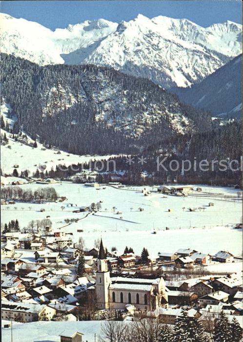 Bad Oberdorf Winterpanorama Allgäuer Alpen