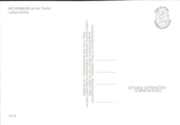 Rothenburg Tauber Fliegeraufnahme – Bild 2