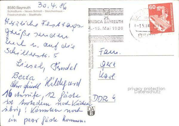 Bayreuth Schlossturm Neues Schloss Storchenhaus – Bild 2