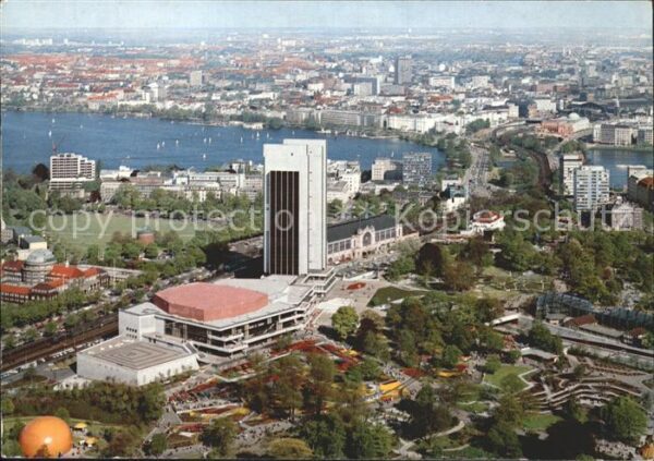 Hamburg Blick vom Fernsehturm Congress Centrum