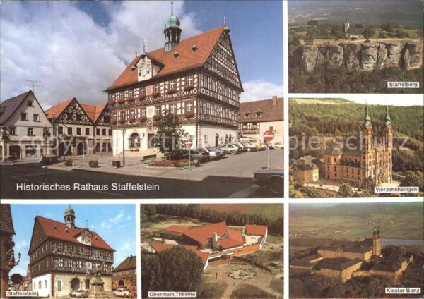 Staffelstein Historisches Rathaus Fachwerkhaus Staff