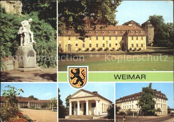Weimar Thueringen Shakespeare Denkmal Haus Frau von Stein