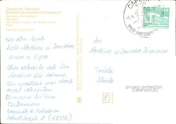 Caputh Gaststätte Am Fährhaus Strandbad MS See – Bild 2