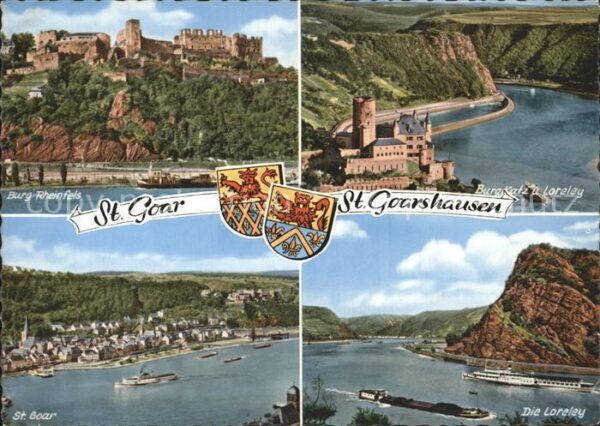 St Goar Burg Rheinfels Burg Katz Loreley Felsen