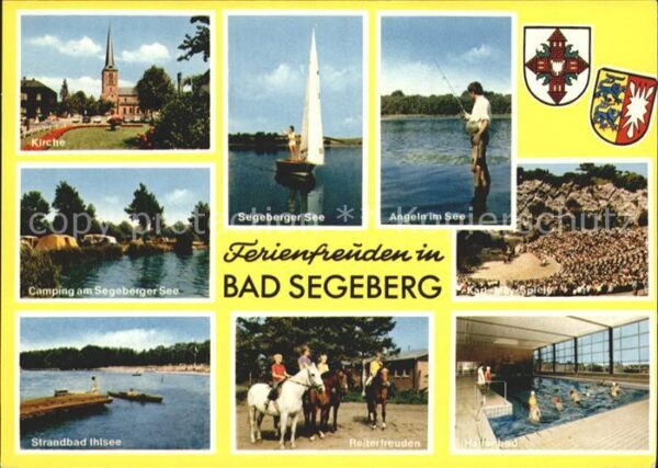 Bad Segeberg Kirche Segeberger See Segelboot Angeln