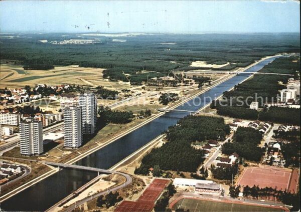 Erlangen Europakanal Fliegeraufnahme