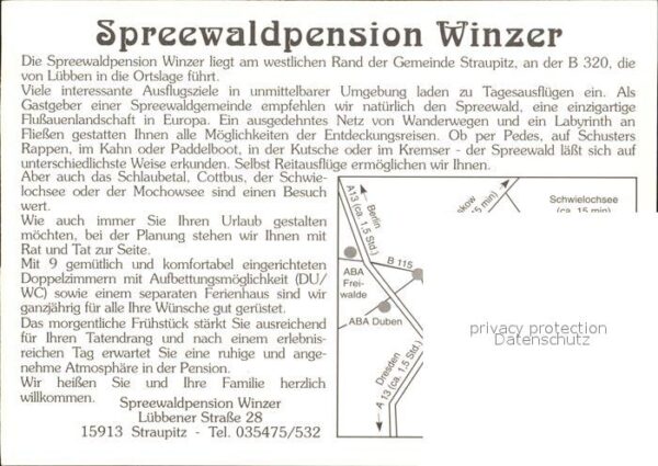 Straupitz Spreewaldpension Winzer Terrasse – Bild 2