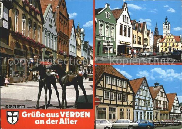 Verden Aller Grosse Strasse Pferdeskulptur Rathaus A