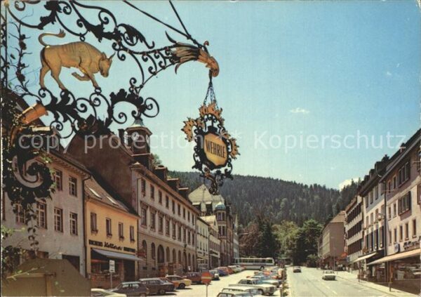 Triberg Hauptstrasse Gasthaus Türschild